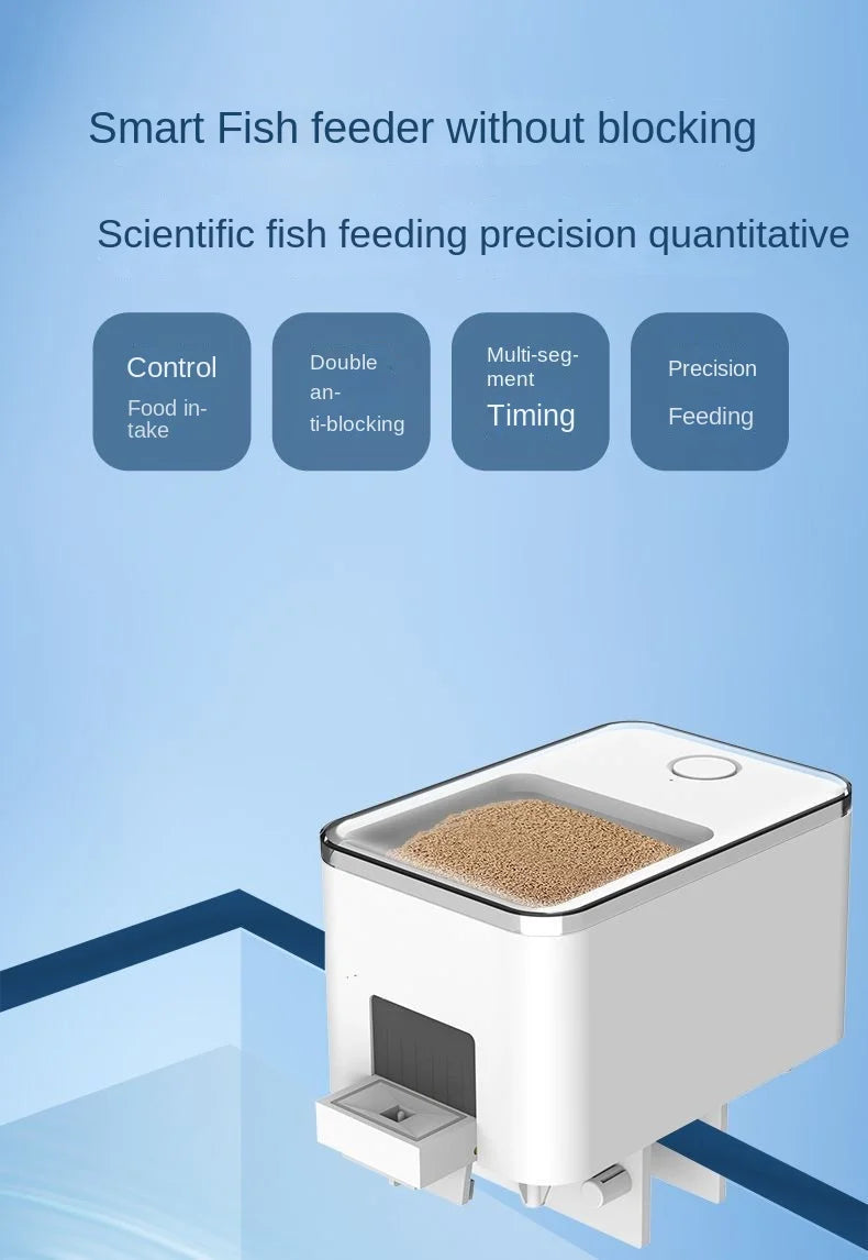 Smart Wifi Aquarium Fish Feeder with Voice Control - Smarsty