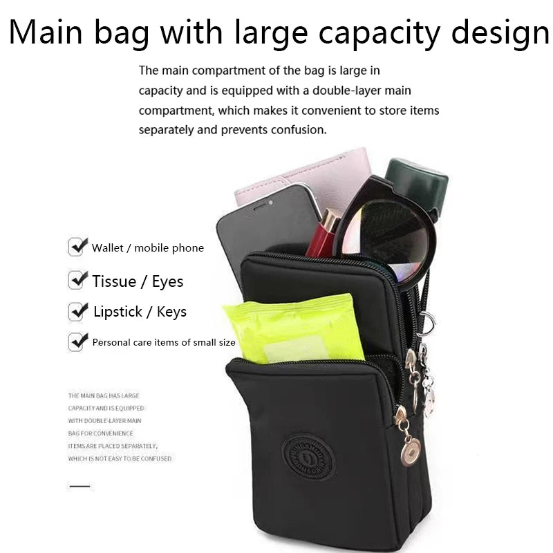Unisex Mini Crossbody Phone Bag For Sports Travel All Day - Smarsty