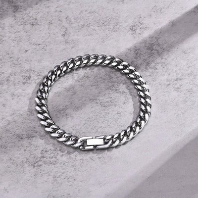 Vnox Stainless Steel Cuban Chain Bracelet for Men Women - Smarsty