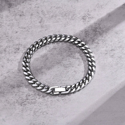 Vnox Stainless Steel Cuban Chain Bracelet for Men Women - Smarsty