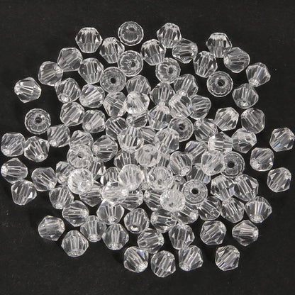 100Pcs 4MM Glass Bicone Beads for Jewelry Making - Smarsty