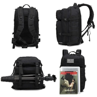 30L/50L 1000D Nylon Waterproof Trekking Fishing Hunting Bag Backpack Outdoor Rucksacks Tactical Sports Camping Hiking - Smarsty