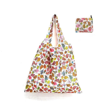 Foldable Shopping Bag Large Capacity Lightweight Tote - Smarsty