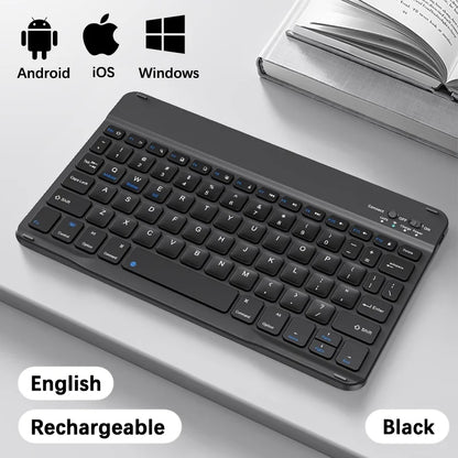 Bluetooth Keyboard For iPad Tablets Portable Wireless Slim
