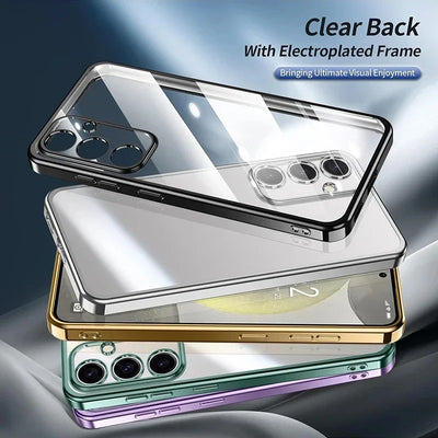 Glitter Plating Silicone Phone Case Galaxy S25 Shockproof - Smarsty