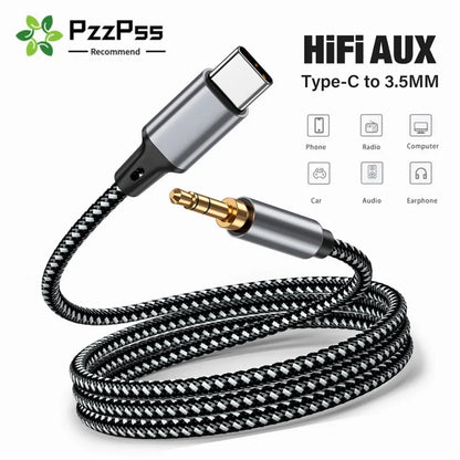 USB Type C To 3.5Mm AUX Cable For High-Quality Audio - Smarsty