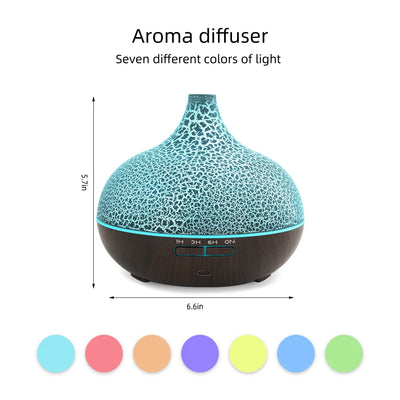 550ml Ultrasonic Humidifier with 7 Colors LED Lights Aromatherapy Essential Oil Diffuser  Water Tank