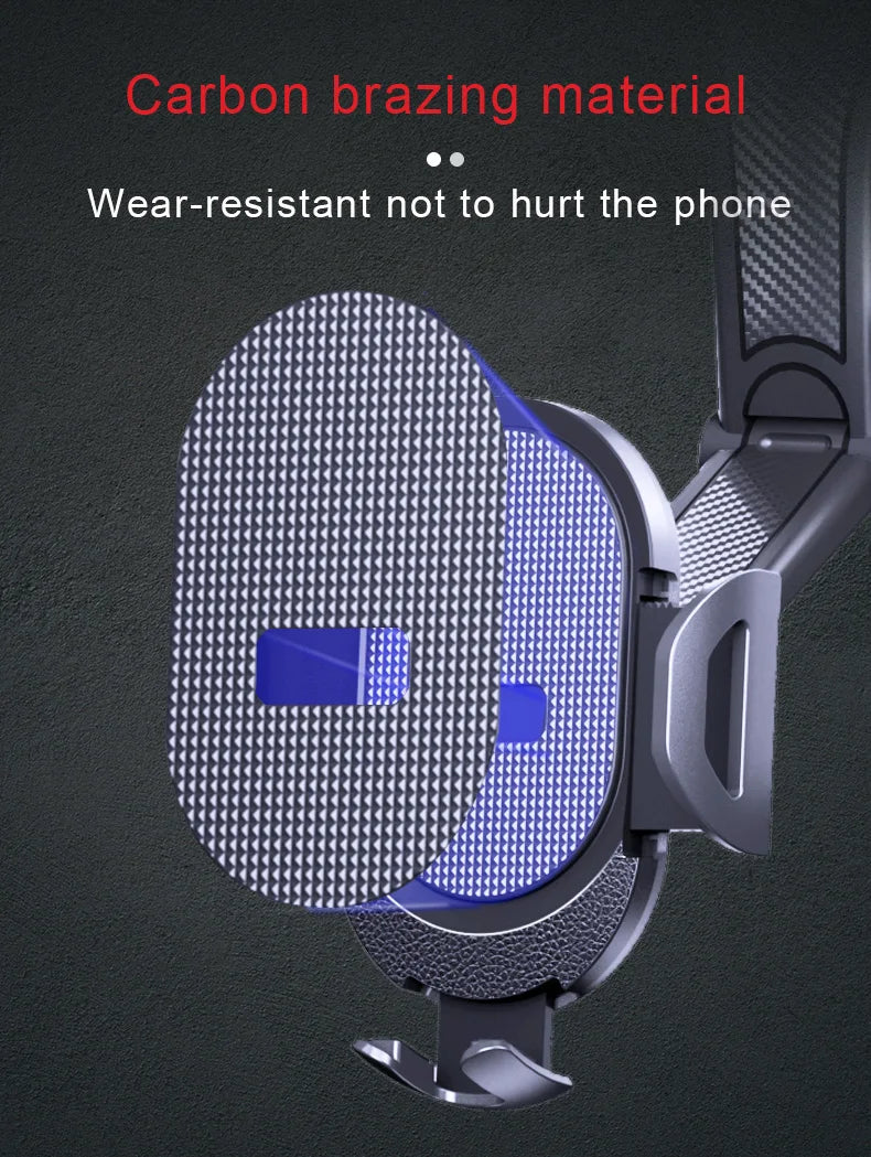 Gravity Car Phone Holder Dashboard Mount One Press Lock - Smarsty