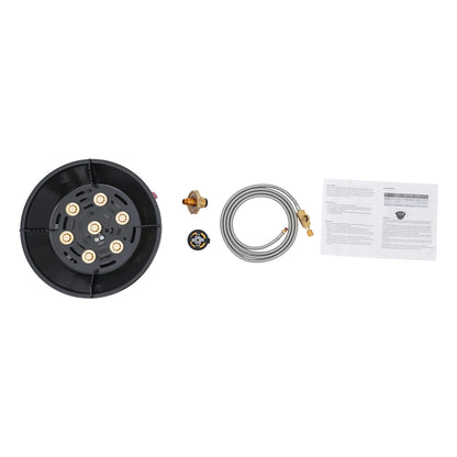 7-Core Camping Stove High-Power Strong Fire Portable Tourist Gas Burner Windproof Electronic Ignition Camping Equipment 21000W