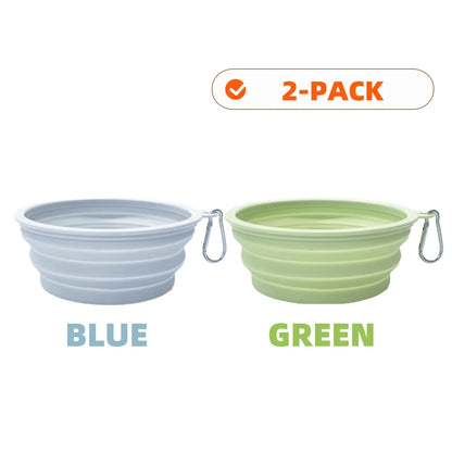 Collapsible Silicone Dog Bowls for Travel and Camping - Smarsty