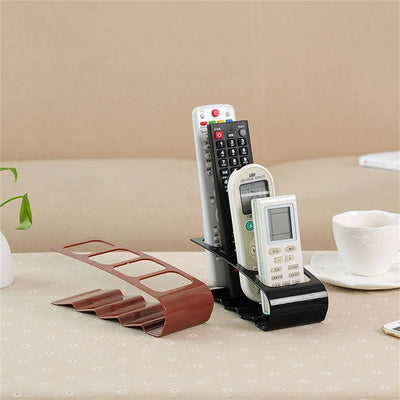 4 Section Tv Remote Control Stand Holder Home Appliance Remote Control Storage Rack Desktop Bracket For Home Living Room Office by Smarsty