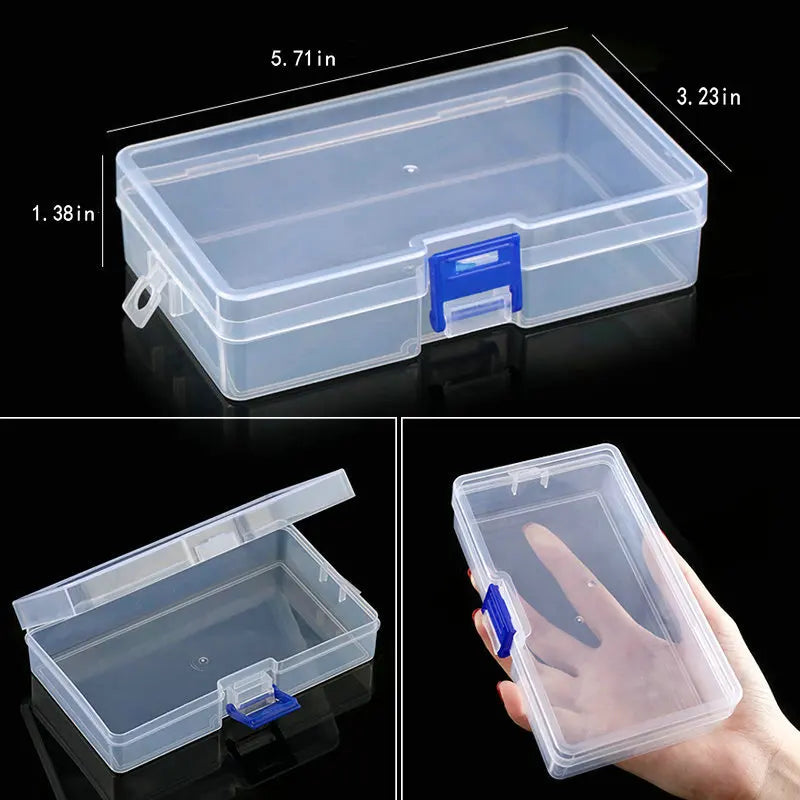 Transparent Jewelry Storage Box with Adjustable Compartments - Smarsty