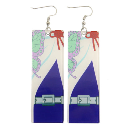 Acrylic Tanjiro Earrings for Women Anime Cosplay Jewelry - Smarsty