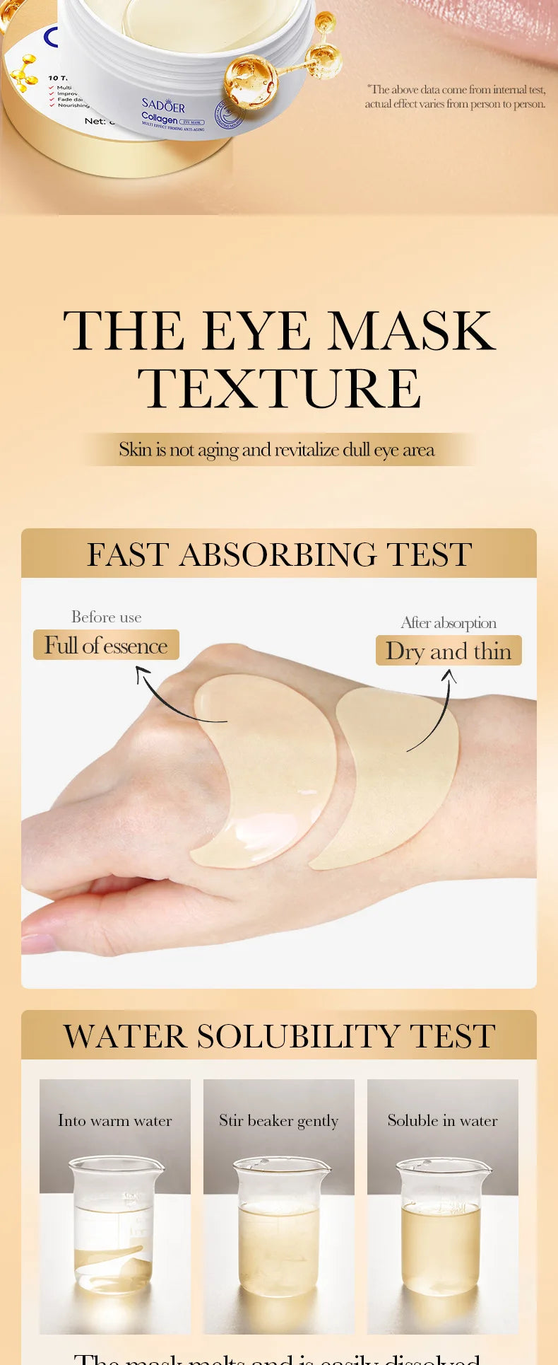 Crystal Collagen Eye Masks for Dark Circles and Puffiness - Smarsty