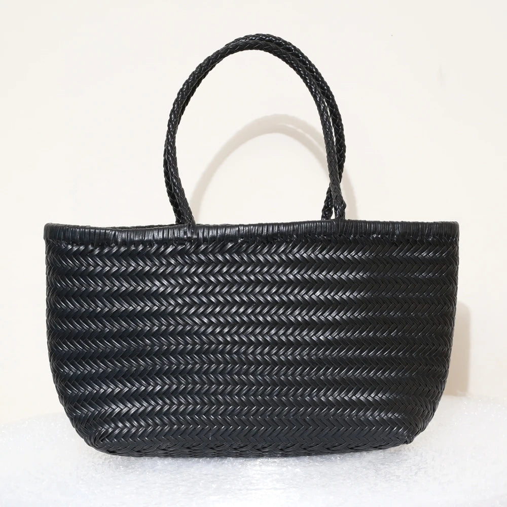 Genuine Leather Tote Bag For Women With Crossbody Strap - Smarsty