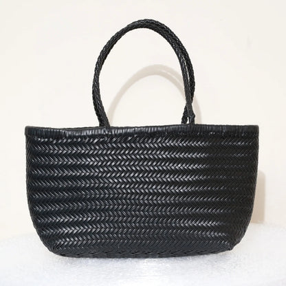 Genuine Leather Tote Bag For Women With Crossbody Strap - Smarsty