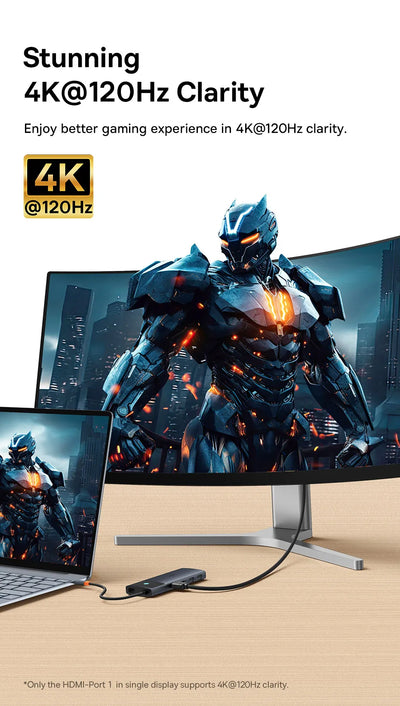 Usb C Hub 8K Hdmi Expansion For Multiscreen And Peripherals - Smarsty