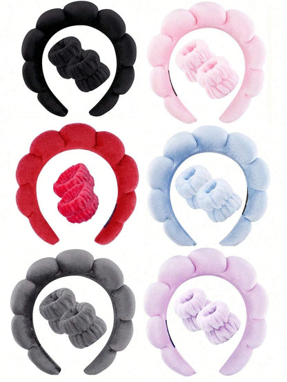 Luxury Spa Headband and Wristband Set for Comfort - Smarsty