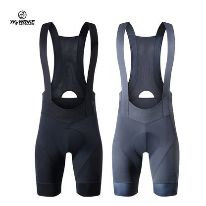 YKYWBIKE Cycling Bib Shorts Men Outdoor Wear Bike Ride 6 Hours Padded Riding Bib Tights Bicycle Men's Cycling Clothing Mtb Short