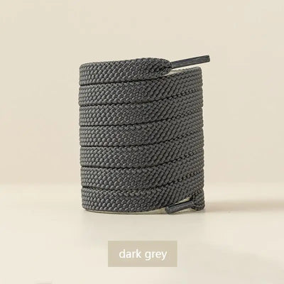 1Pair Fabric Flat Shoe laces Classic Shoelaces for Sneakers White Black Shoelace Quality Laces Shoes 100/120/140/160CM Strings - Smarsty