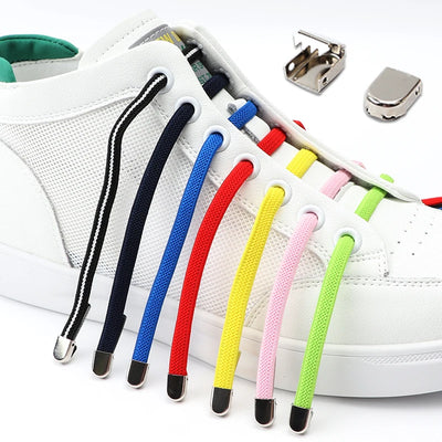 No Tie Elastic Shoe Laces One Size Fits All Adult and Kids Shoes Shoelaces for Sneakers Shoelace Tieless Flat Expand Shoestrings - Smarsty
