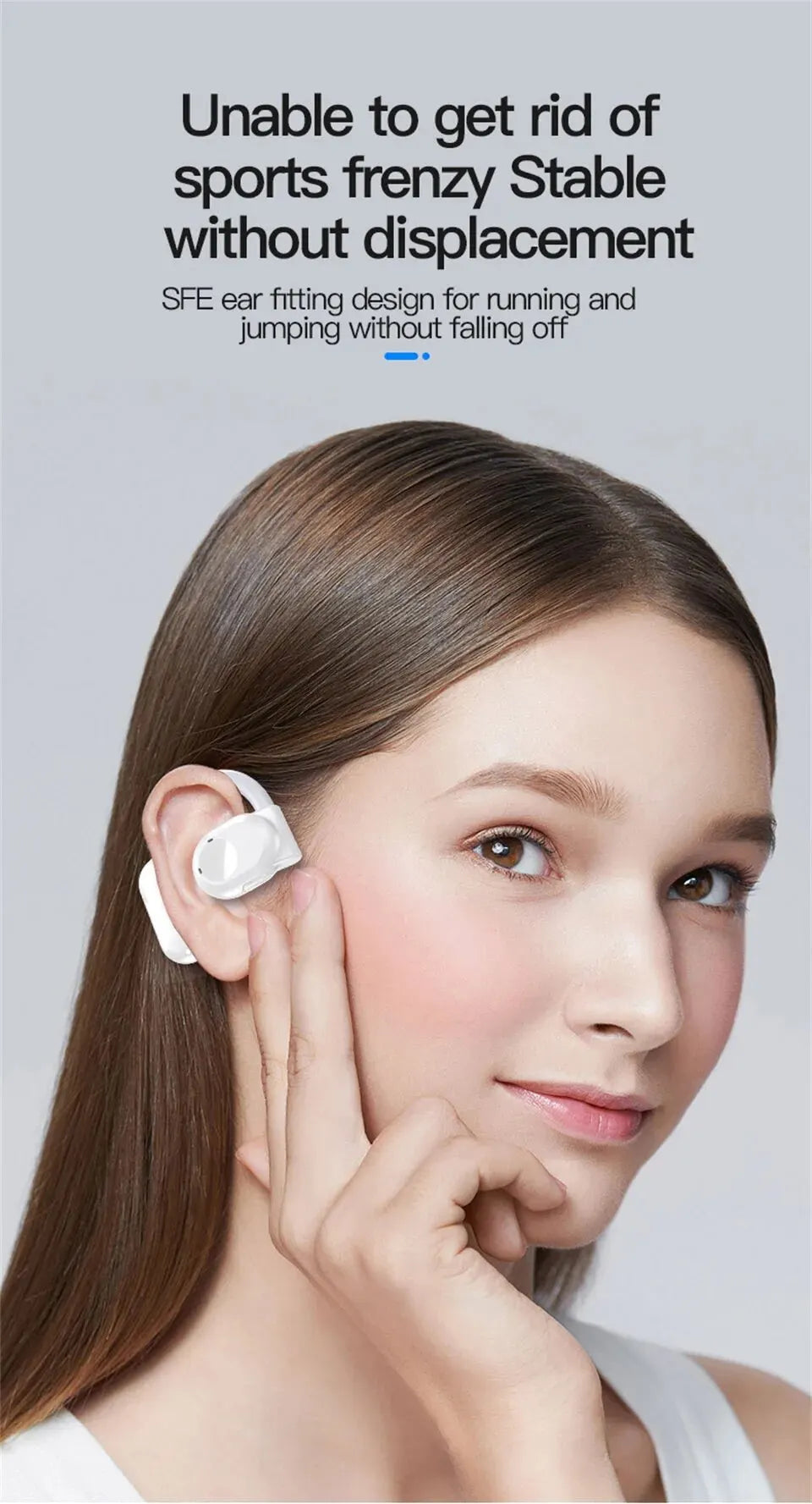 Wireless Bluetooth Headphones Bone Conduction Noise Canceling - Smarsty
