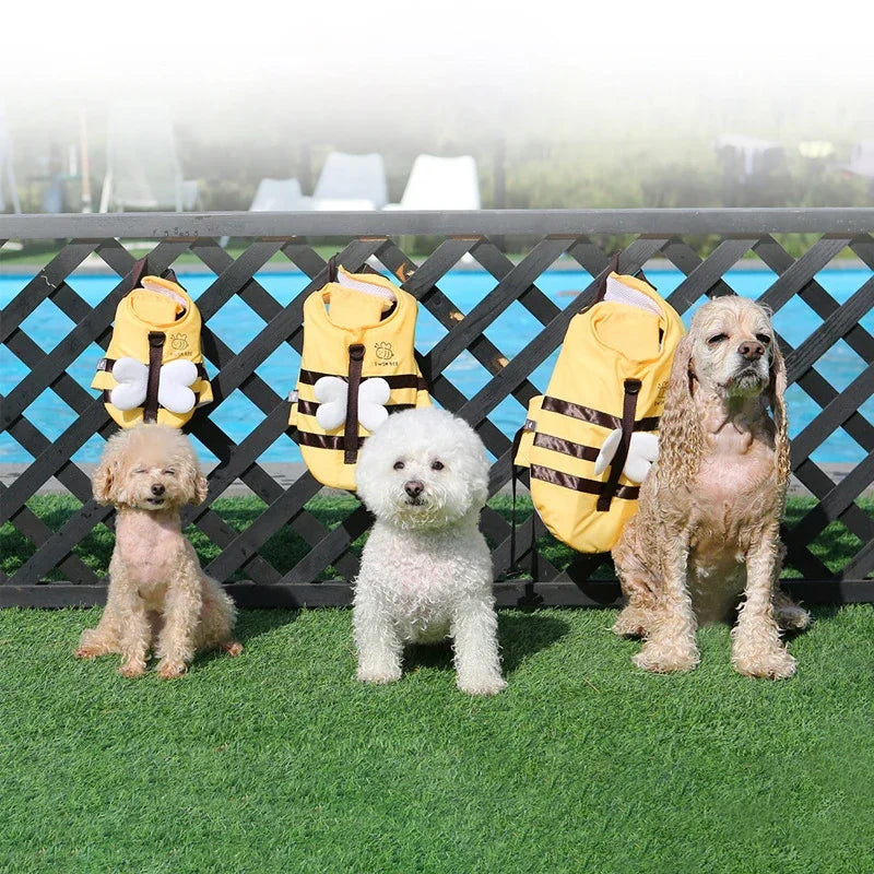 Summer Waterproof Dog Swimsuit Life Jacket for Safety - Smarsty