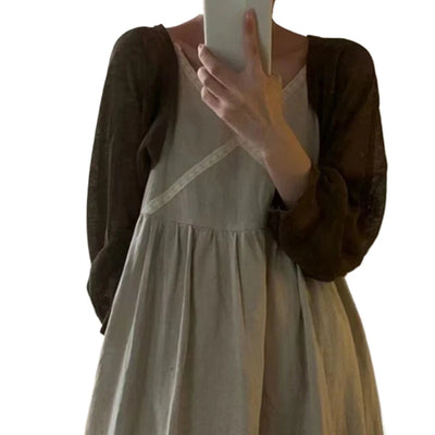Fashion Thin Solid Color Ice Silk Sunscreen Cardigan Sunscreen Clothing For Women Girls Casual Summer Long Sleeve Short Coat - Smarsty