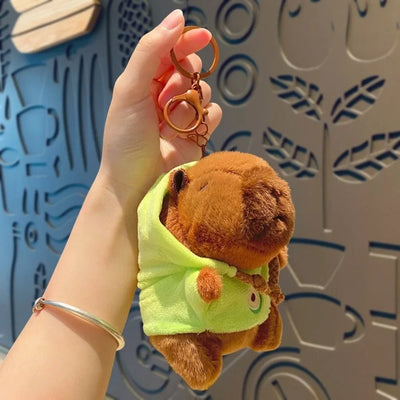 Cute Capybara Plush Toy Hoodie with Wings Simulation Doll Small Size Stuffed Animals Anime Fluffty Toy Birthday Party