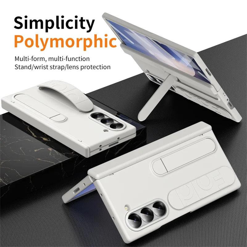 Galaxy Z Fold Case With Pen Slot Kickstand Shield Pro - Smarsty