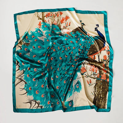 Luxury Satin Silk Scarf for Women Sun Protection - Smarsty