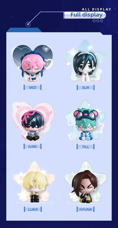 6PCS Blind Box Alien Stage Free Stage Series TILL Two-dimensional Animation Peripherals Collection Model Doll Surprise Gifts Toy by Smarsty