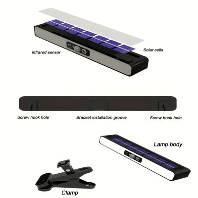 Powerful LED Solar Outdoor Wall Lamp with Motion Sensor - Smarsty