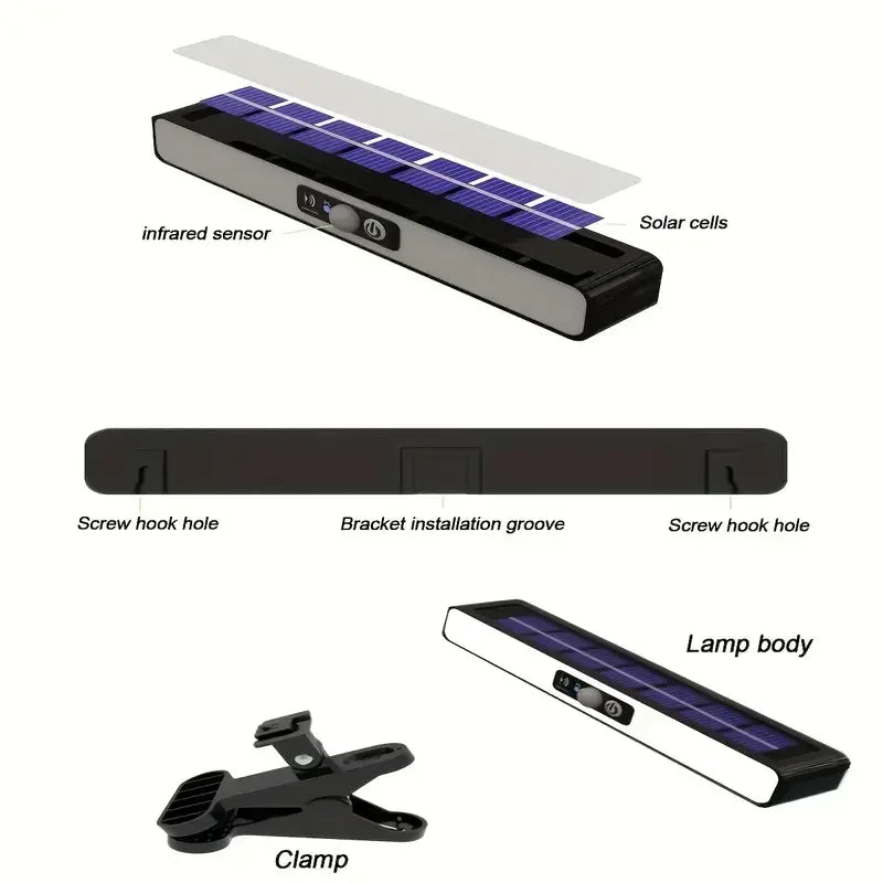 Powerful LED Solar Outdoor Wall Lamp with Motion Sensor - Smarsty