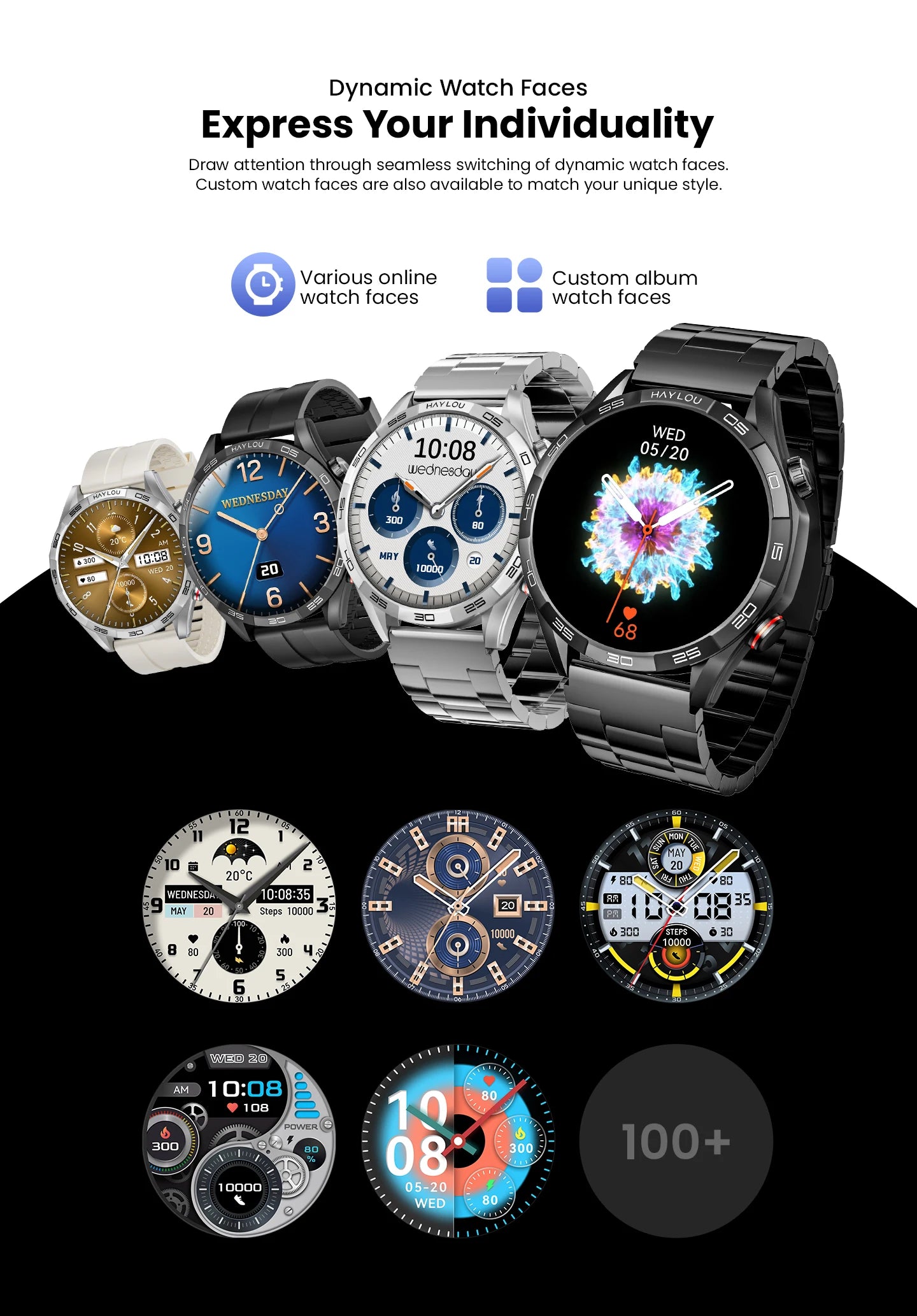 Haylou Solar 5 Smartwatch with Voice Calling and AMOLED Display - Smarsty