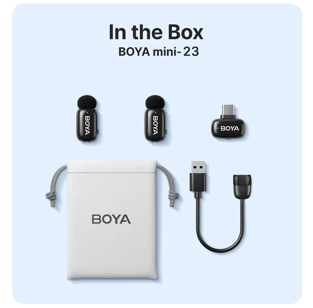 Boya Mini Wireless Lavalier Microphone for Mobile Recording - Smarsty