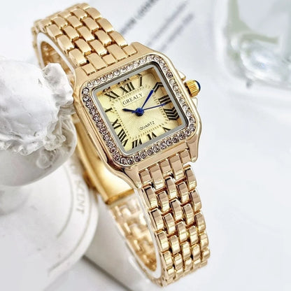 Square Alloy Women Quartz Watch for Casual Style - Smarsty