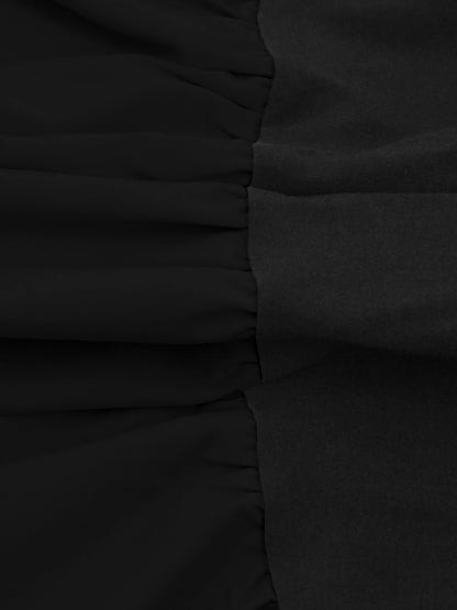 Black Sexy A-Line Dress Summer Strapless Women Slim Fit Off Shoulder Fashion Patchwork Casual Party Female Mini Dresses Clothing