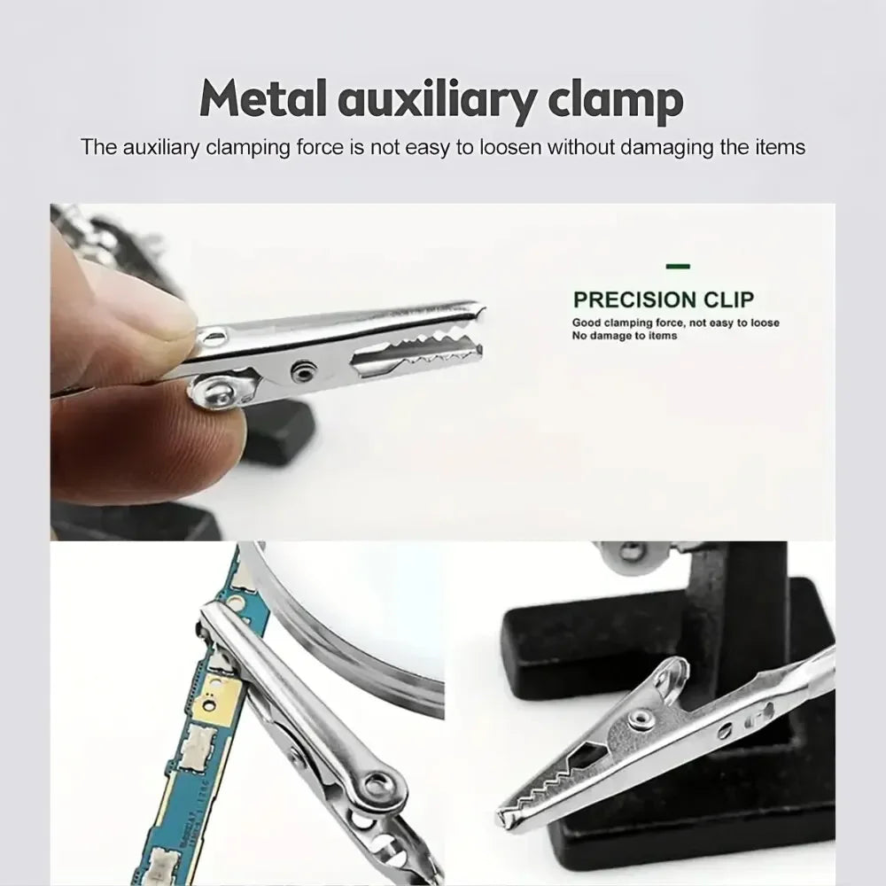 Adjustable 5X Magnifier Clip for Circuit Board Repair - Smarsty