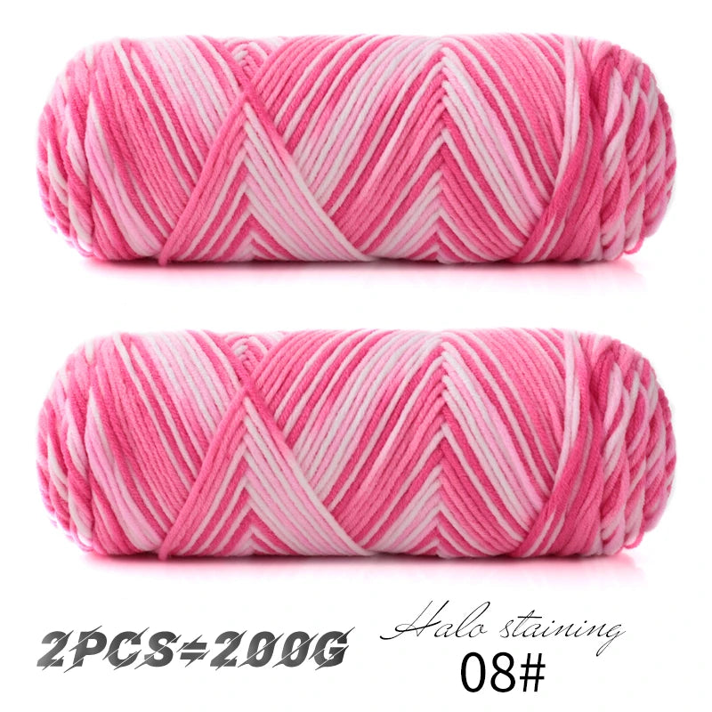Colorful Dyed Milk Cotton Yarn for Handmade Projects - Smarsty