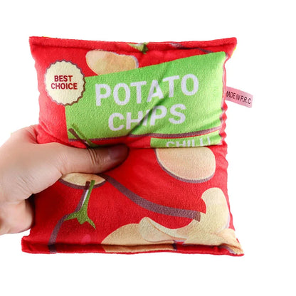 Funny Dog Crisps Squeaky Chew Toys for Small Pets - Smarsty