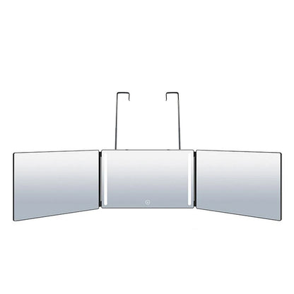 360 Degree LED Trifold Haircut Mirror for Easy Styling - Smarsty