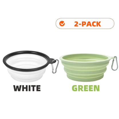 Collapsible Silicone Dog Bowls for Travel and Camping - Smarsty