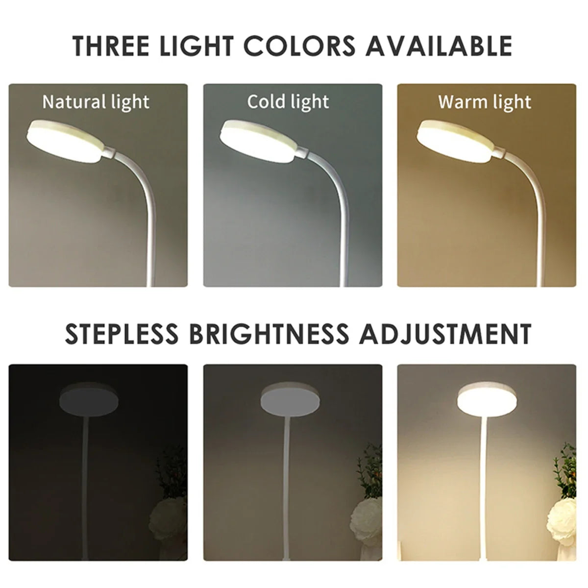 Portable LED Desk Lamp with Eye Protection Dimming - Smarsty