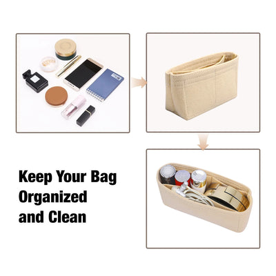 Bag Organizer For Longchamp Mini Bag Storage Bag The Liner Bag Felt Purse Insert Handbag Liner Bag - Smarsty
