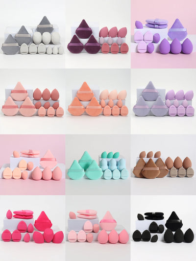 12-Piece All-Purpose Makeup Sponge Set for Flawless Application - Smarsty