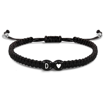 Handmade Adjustable Heart Initial Bracelets for Friendship - Smarsty