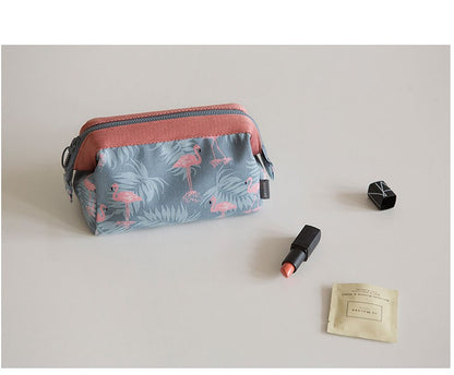 Flamingo Travel Makeup Bag With Large Capacity Organizer - Smarsty