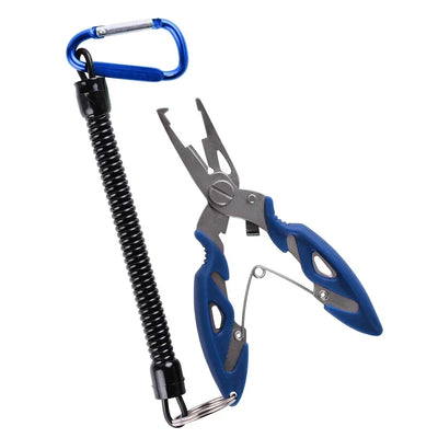 Multifunction Fishing Pliers Tools Accessories for Goods Winter Tackle Pliers Vise Knitting Flies Scissors Braid Set Fish Tongs - Smarsty