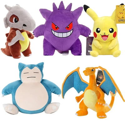 Pokemon Pikachu Pichu Charmander Bulbasaur Squirtle Psyduck Eevee Plush Soft Stuffed Animals Peluche Plushie Toy Small Doll - Smarsty